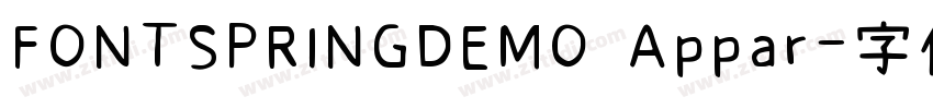 FONTSPRINGDEMO Appar字体转换